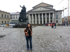In front of the Bavarian State Theatre